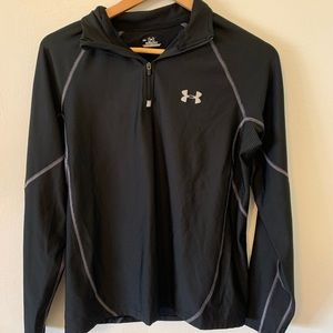Mens Underarmour Black Pullover Quarter Zip